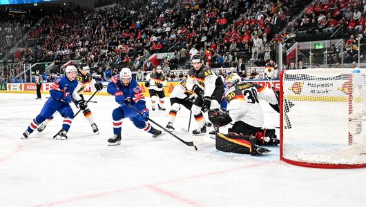 Deutschland trifft bei der Eishockey-WM auf die USA.