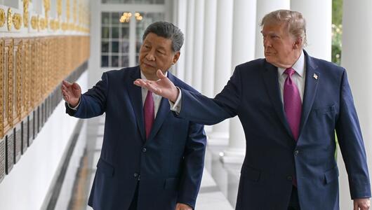 Donald Trump und der chinesische Präsident Xi Jinping