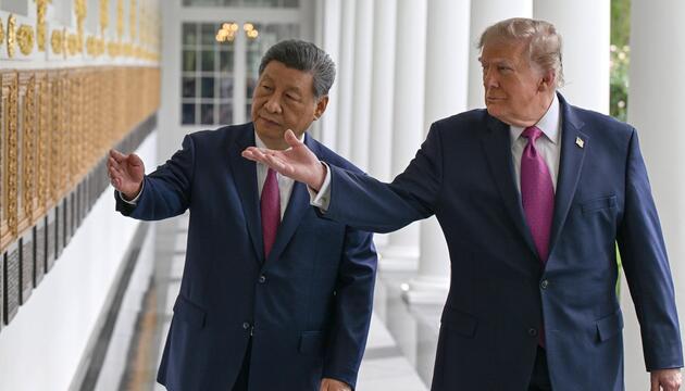 Donald Trump und der chinesische Präsident Xi Jinping