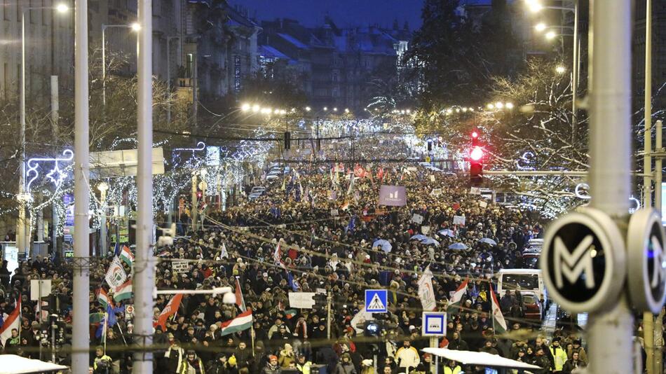 Demonstration in Budapest