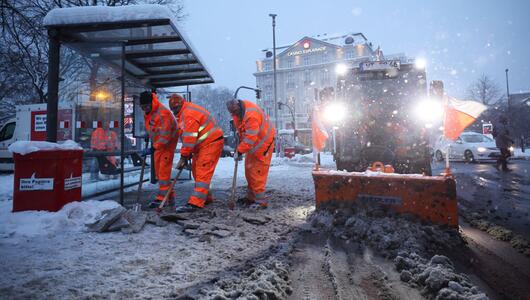 Winterwetter - Sturmtief Elli - Hamburg