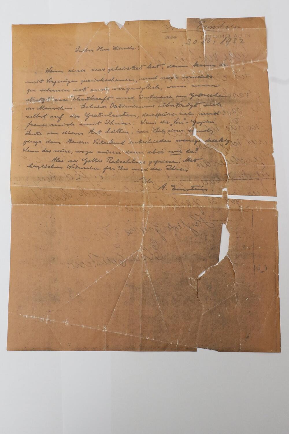 Jüdische Gemeinde in München findet Einstein-Brief